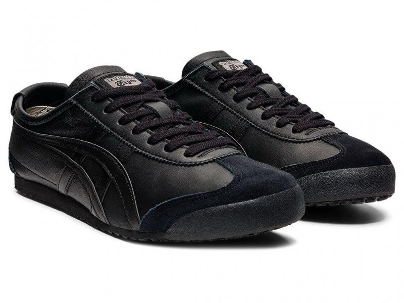 ONITSUKA TIGER MEXICO 66 ALL BLACK 1ST LETHER QULAITY