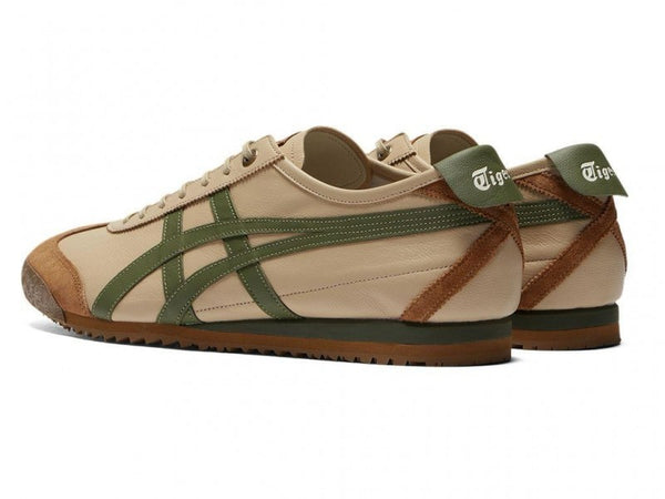 ONITSUKA TIGER MEXICO 66 BEIGE GREEN 1ST LETHER QULAITY