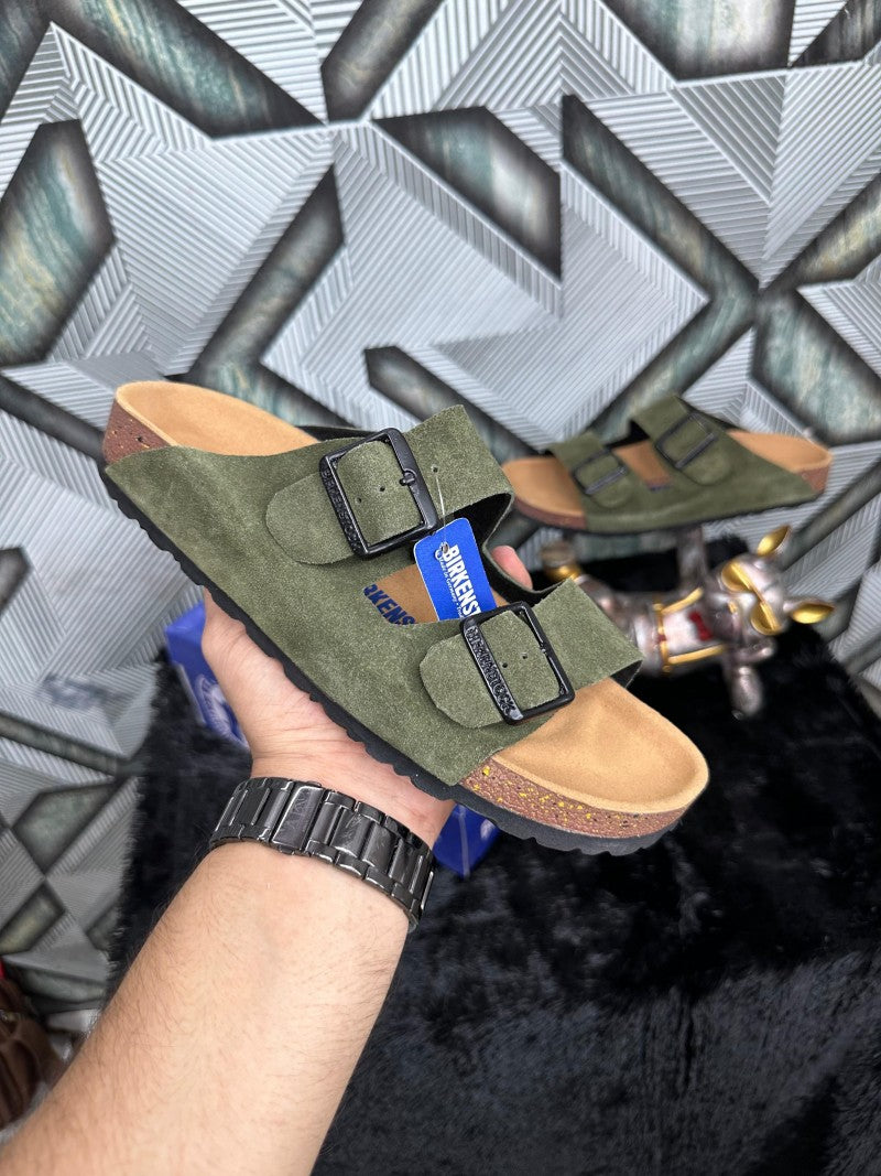 BIRKINSTOCK BIRKO FLOR OLIVE WOMENS