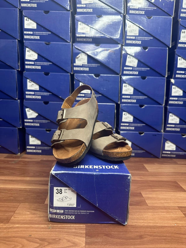 BIRKINSTOCK BIRKO SANDALS GREY