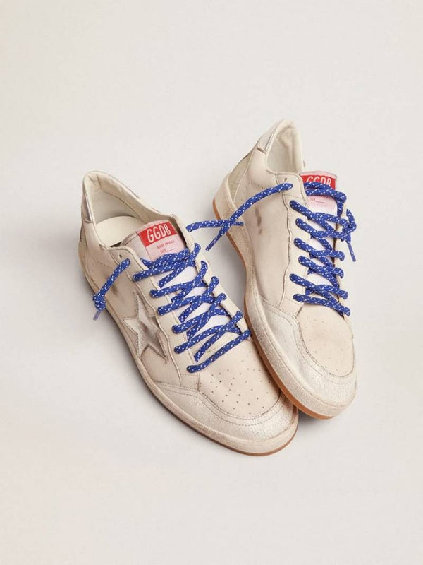 GOLDEN GOOSE BALLSTAR SILVERBLUE LACE