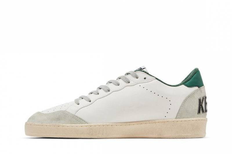 GOLDEN GOOSE BALL STAR WHITE ICE GREEN