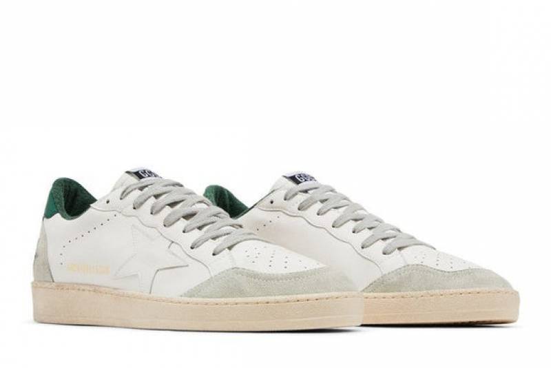 GOLDEN GOOSE BALL STAR WHITE ICE GREEN