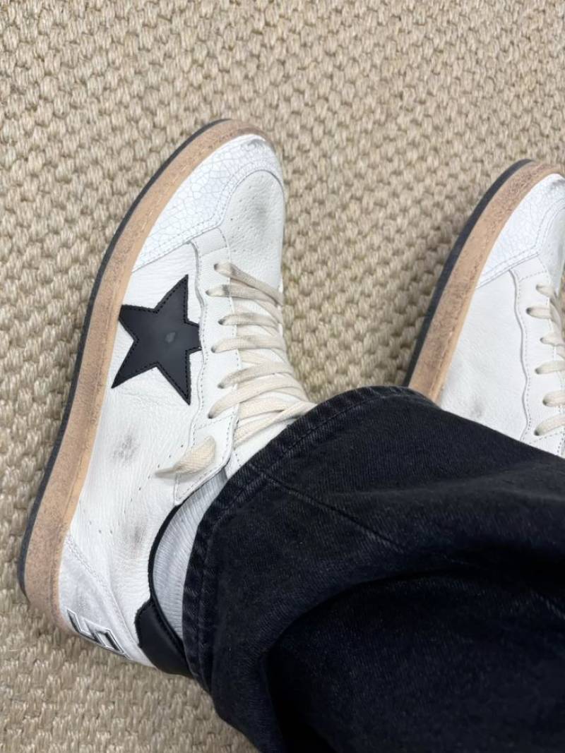 Golden Goose Ball Star White Black