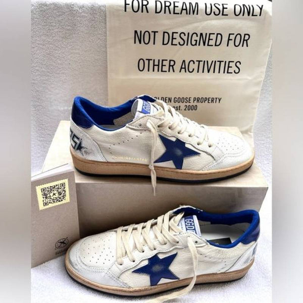 Golden Goose Ball Star White Blue