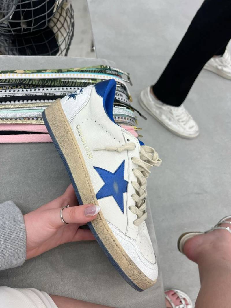 Golden Goose Ball Star White Blue