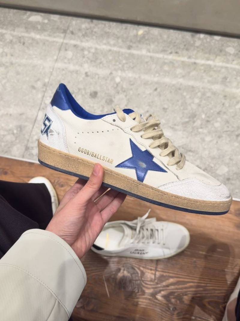 Golden Goose Ball Star White Blue
