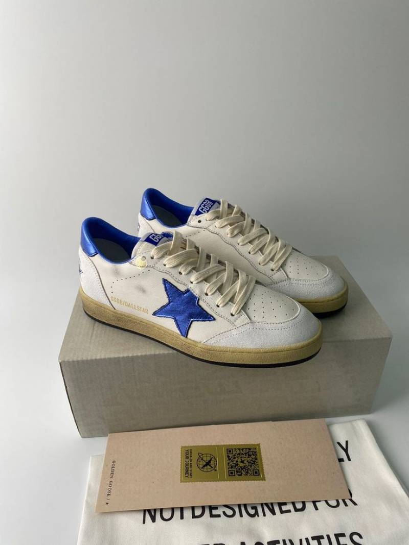 Golden Goose Ball Star White Blue