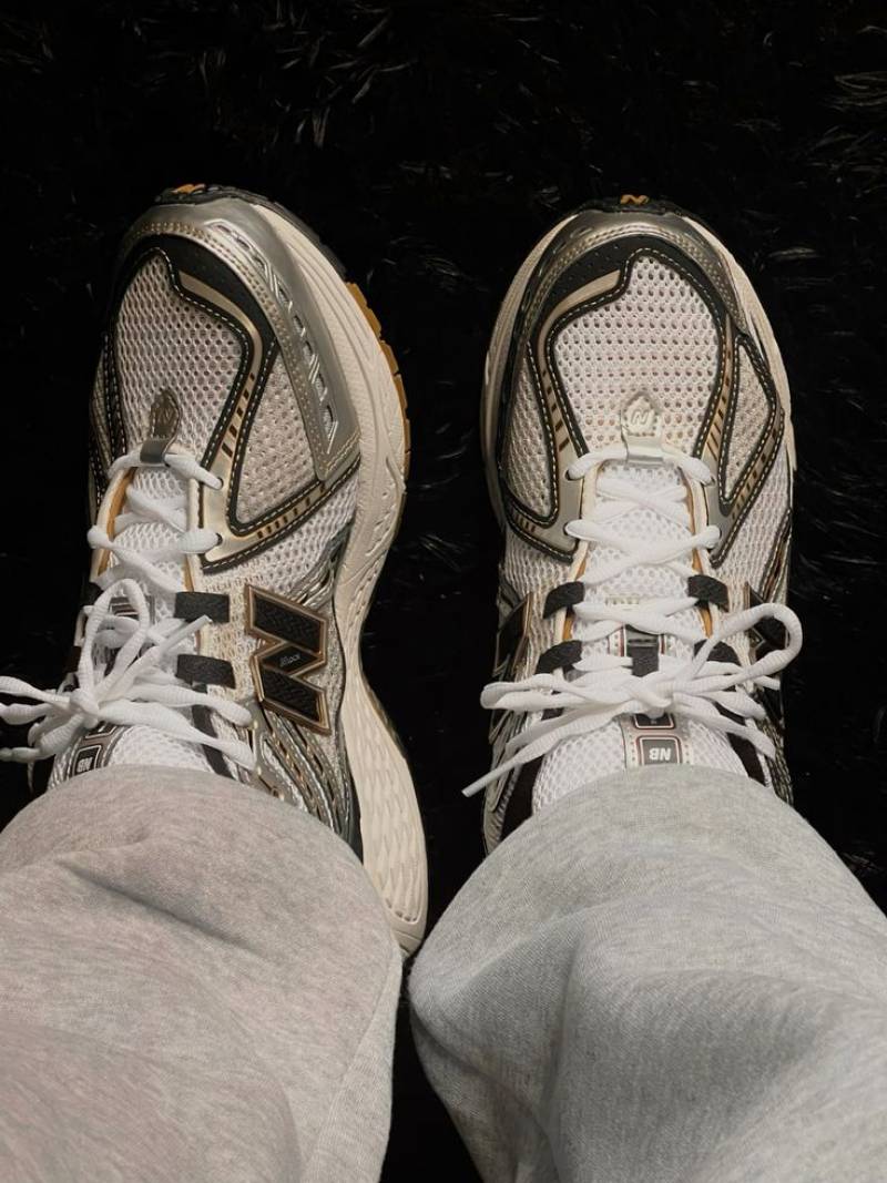 NB 1906R Metallic Silver Metallic Gold