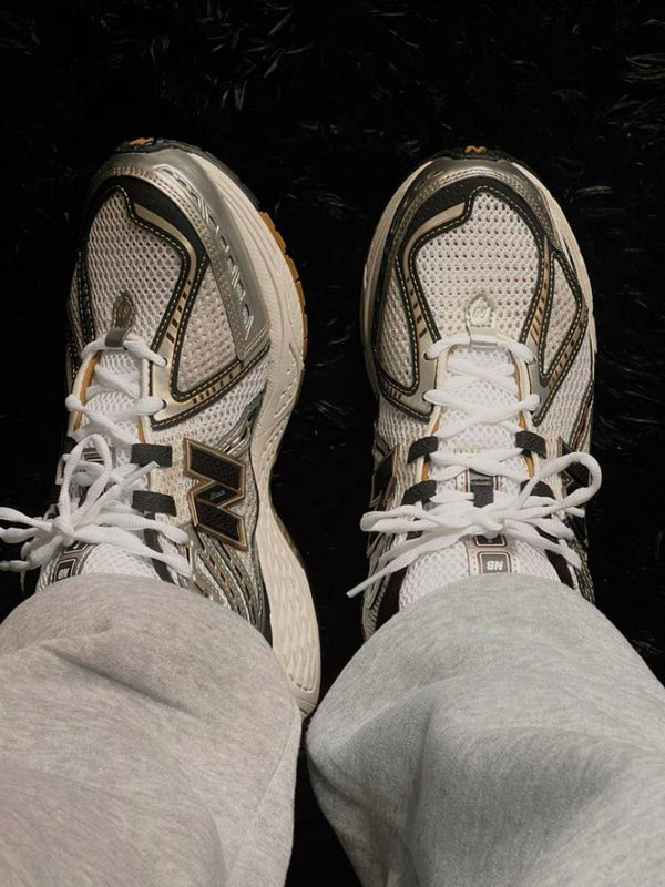 NB 1906R Metallic Silver Metallic Gold