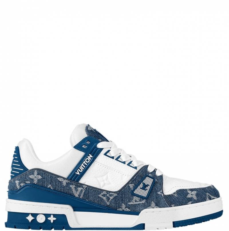 Lv _vuitton trainer monogram denim - light blue