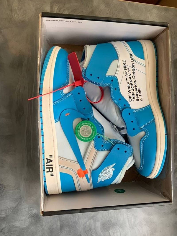 OFF-WHITE x Air Jordan 1 Retro High OG UNC Blue
