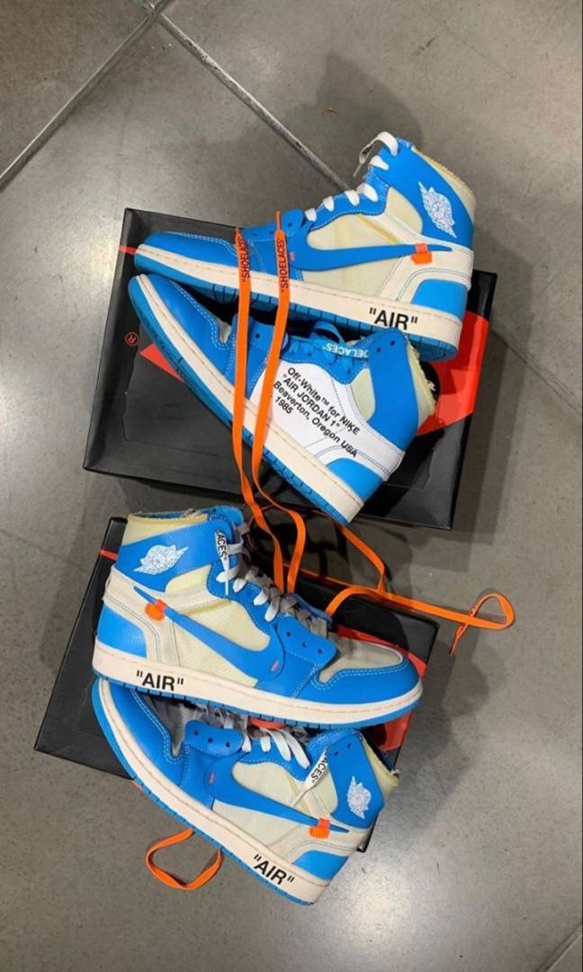 OFF-WHITE x Air Jordan 1 Retro High OG UNC Blue