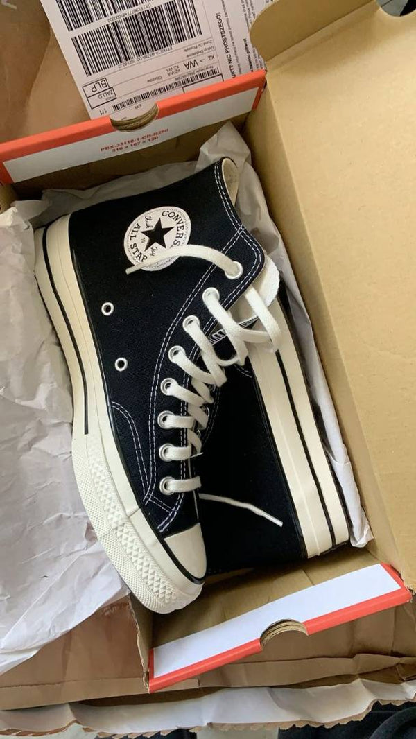  Convers e Chuck 70 Vintage Canvas High Black