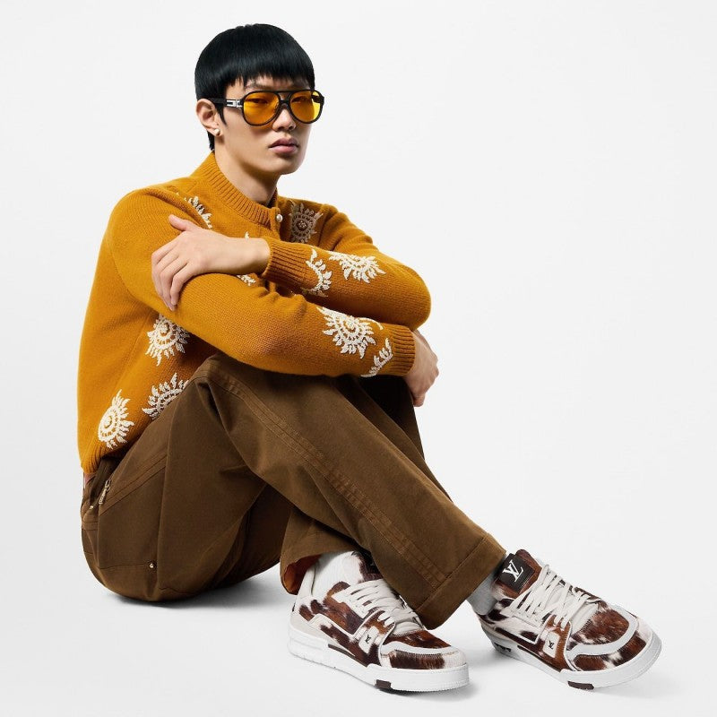 LOUIS VUITTON TRAIN 54 MULE MARRON