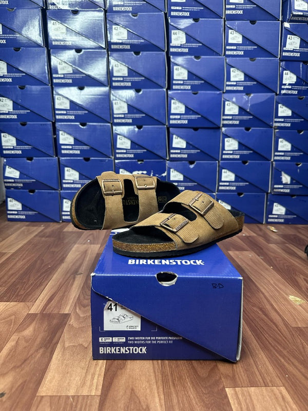 BIRKINSTOCK BIRKO FLOR TEXTURED BROWN