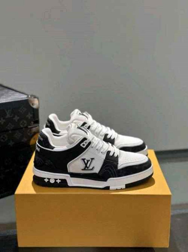 louiss Vuitton Trainer Nigo Denim Black White (375