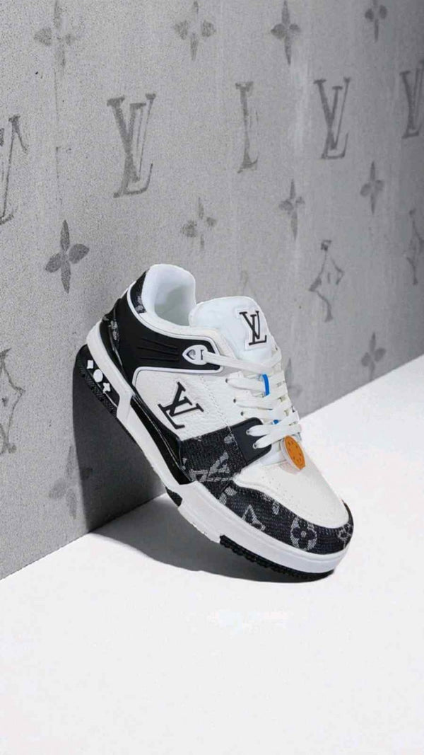 louiss Vuitton Trainer Nigo Denim Black White (375