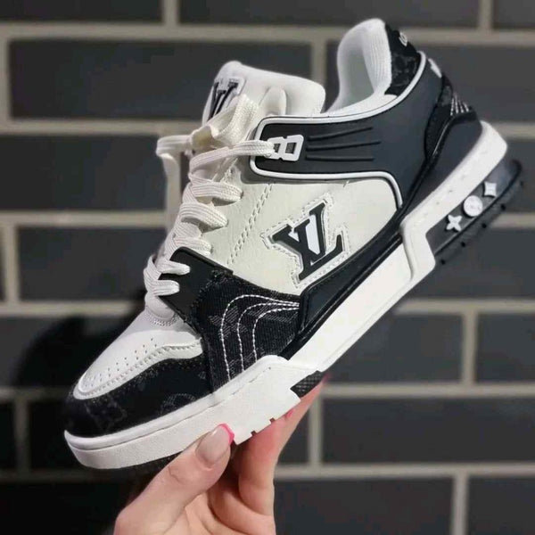 louiss Vuitton Trainer Nigo Denim Black White (375