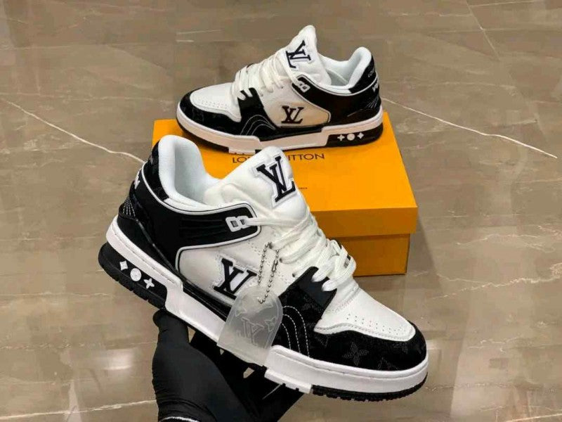 louiss Vuitton Trainer Nigo Denim Black White (375