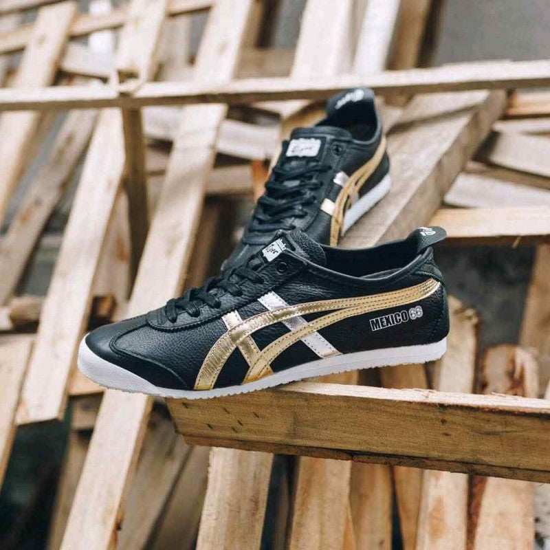 Onitsuk_a Tiger Mexico 66 Black Gold Silver