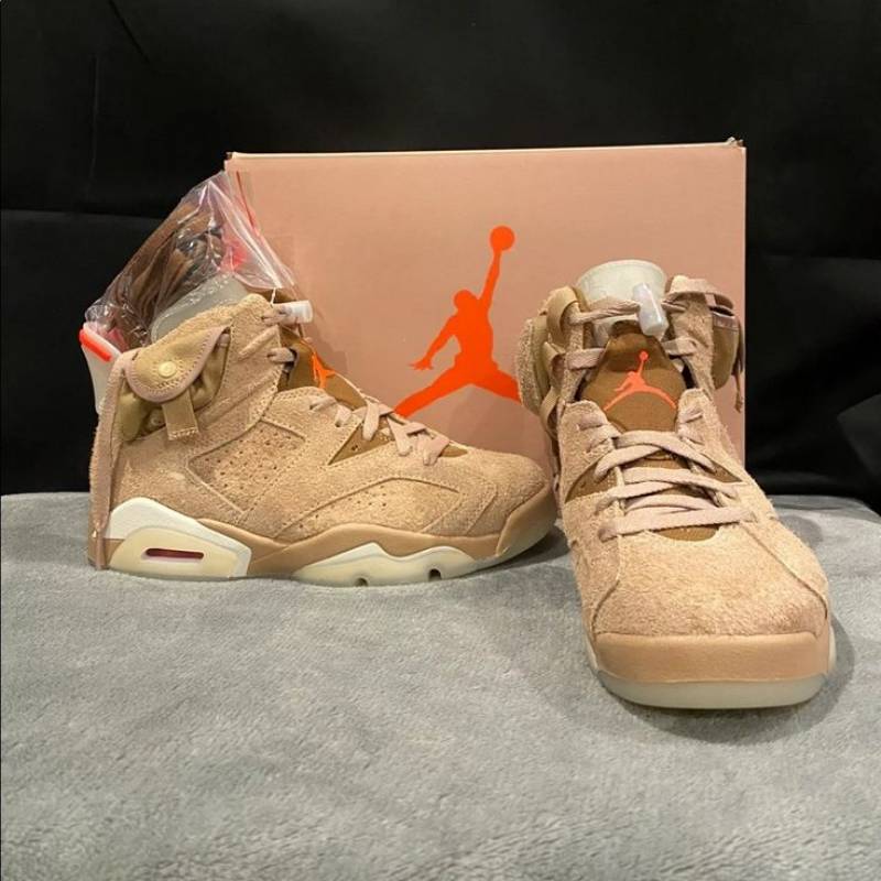 Travis Scott x Air Jordan 6 Retro British Khaki Sample Secondary image