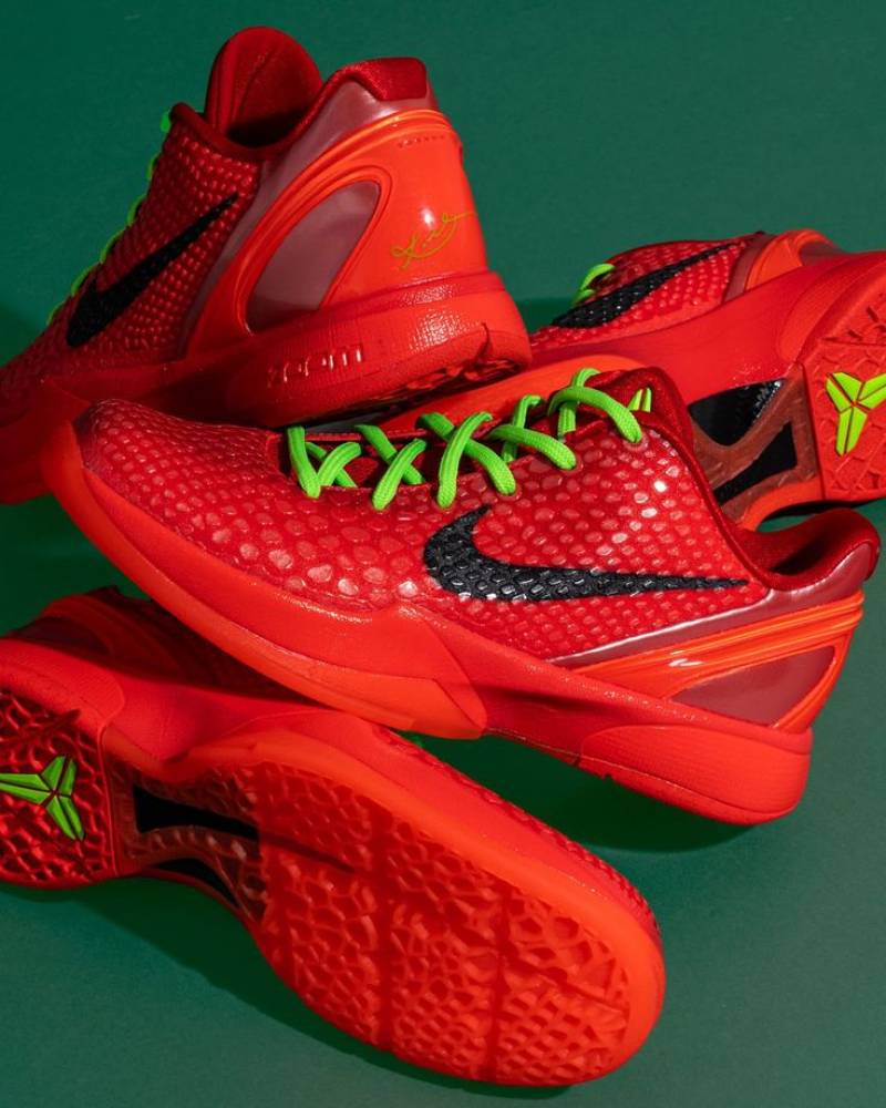 Zoom Red Kobe 6 Protro Reverse Grinch