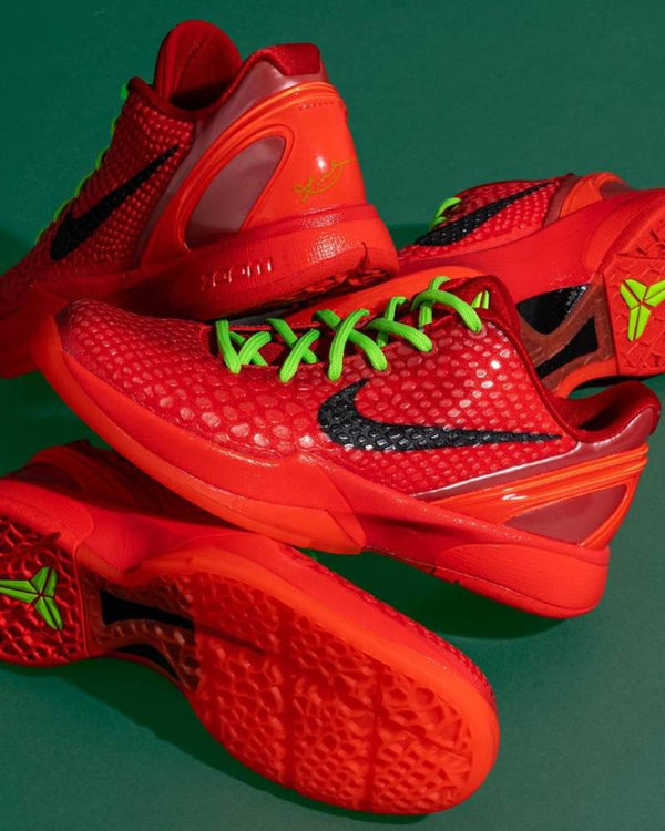 Zoom Red Kobe 6 Protro Reverse Grinch