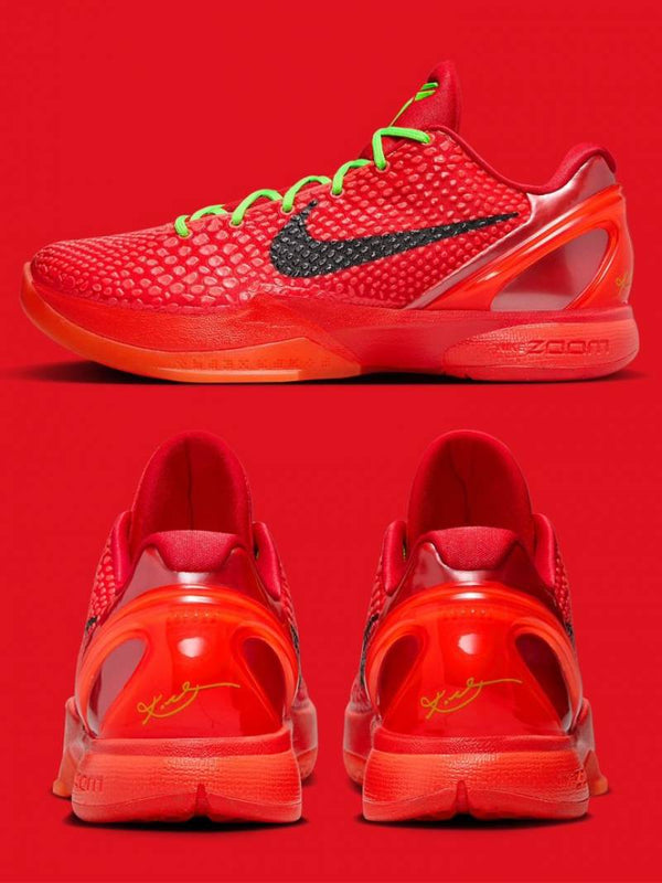 Zoom Red Kobe 6 Protro Reverse Grinch