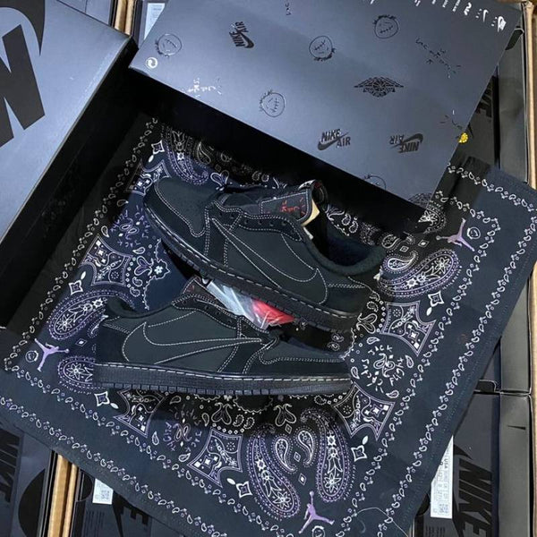 Travis Scott x Air Jordan 1 Retro Low OG SP Black Phantom