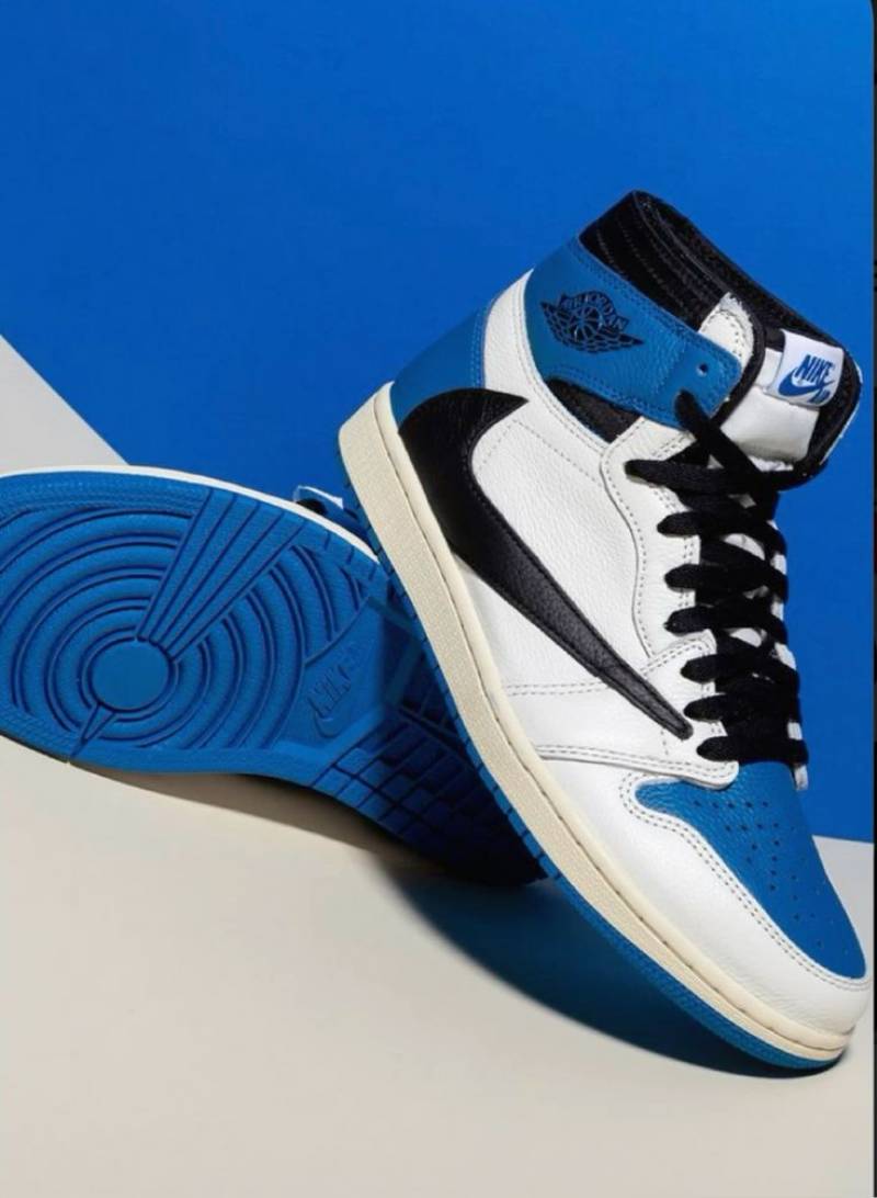 Fragment Design x Travis Scott x Air Jordan 1 Retro High With Plastic Cover