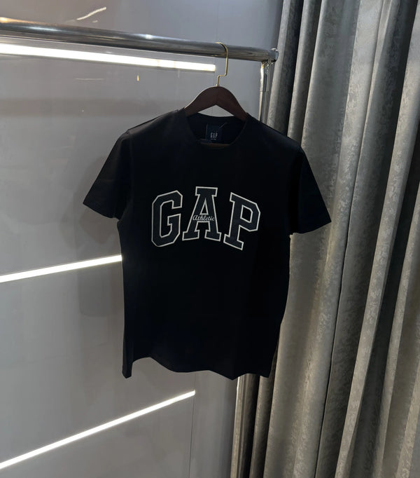 Gap Black Embroidery Logo Premium T-Shirt