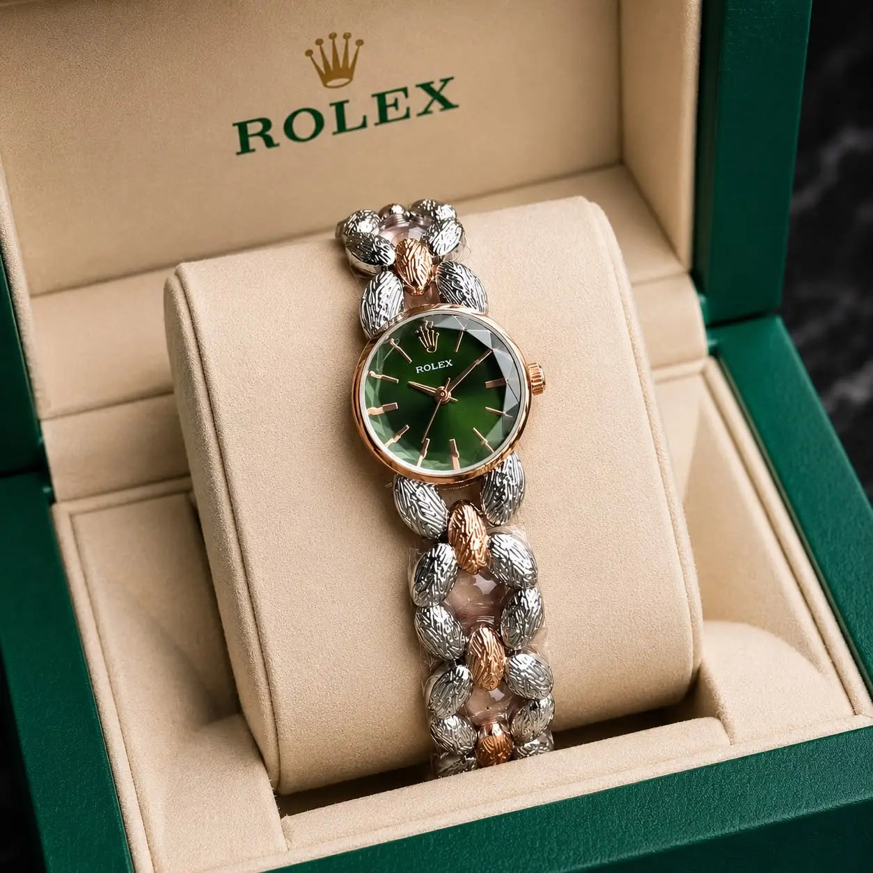 ROLEX_LADIES_ROSE_TT_GREEN