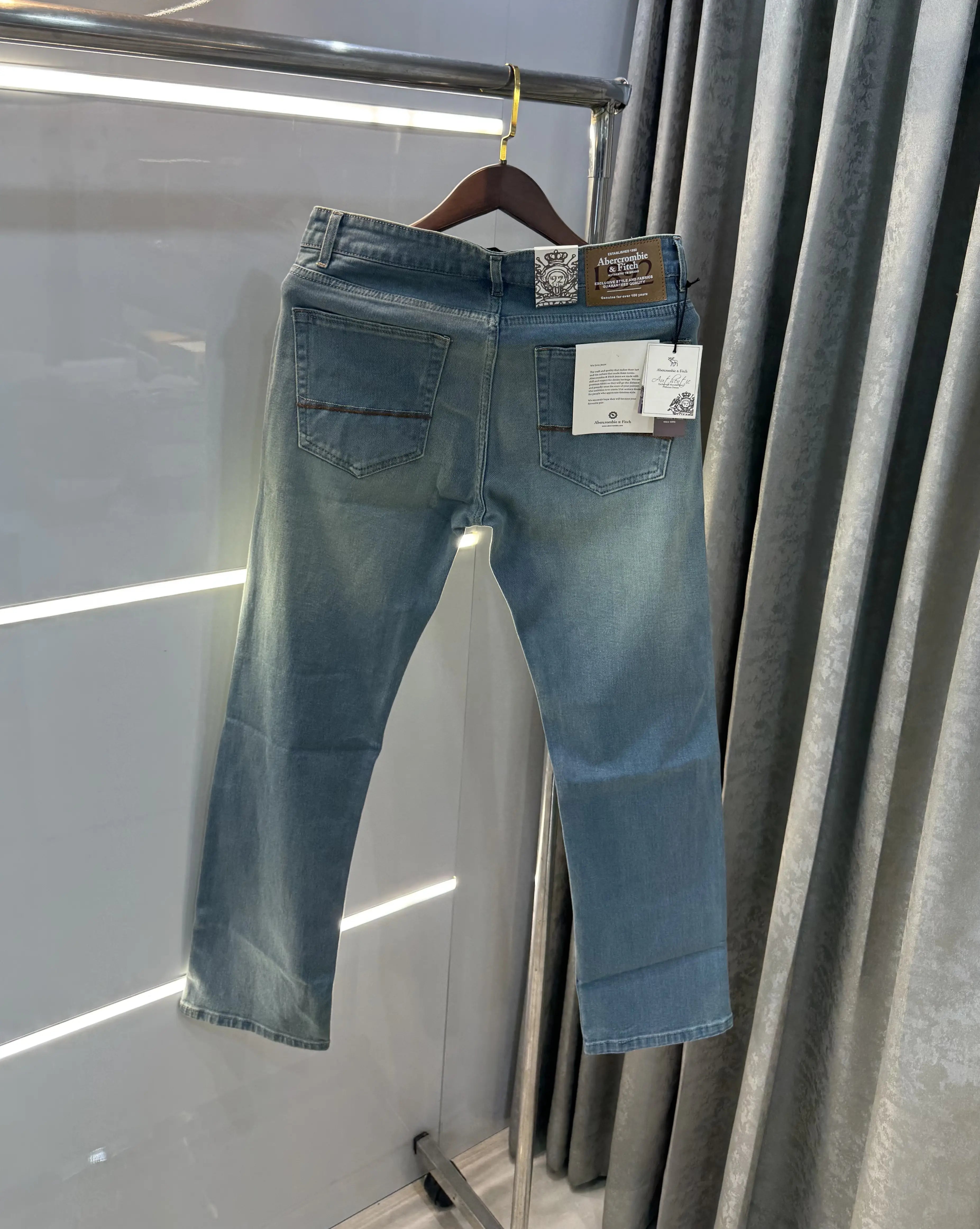 Abercombie &Fitch Greenish Imported Premium Denim Secondary image