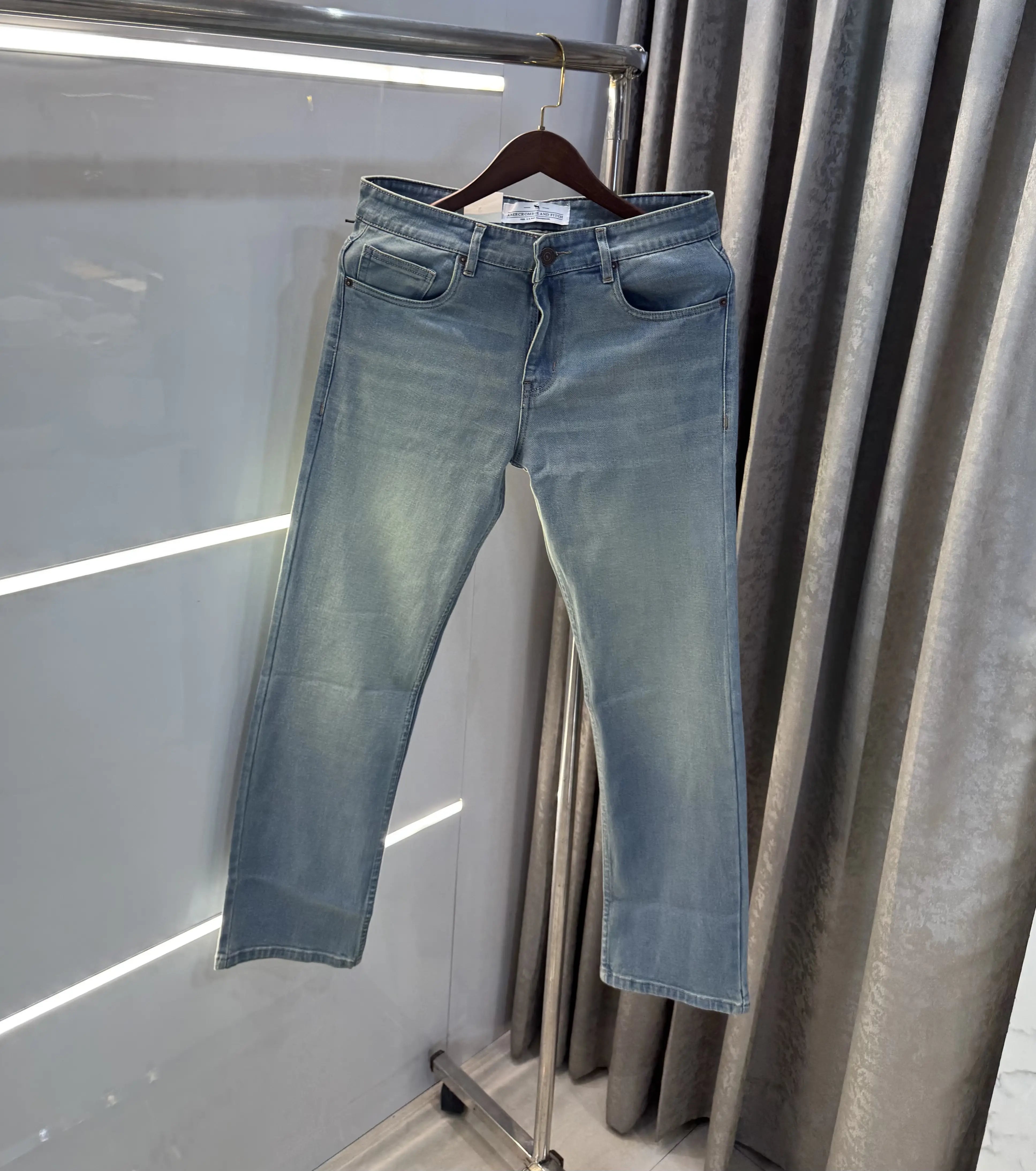 Abercombie &Fitch Greenish Imported Premium Denim Main image