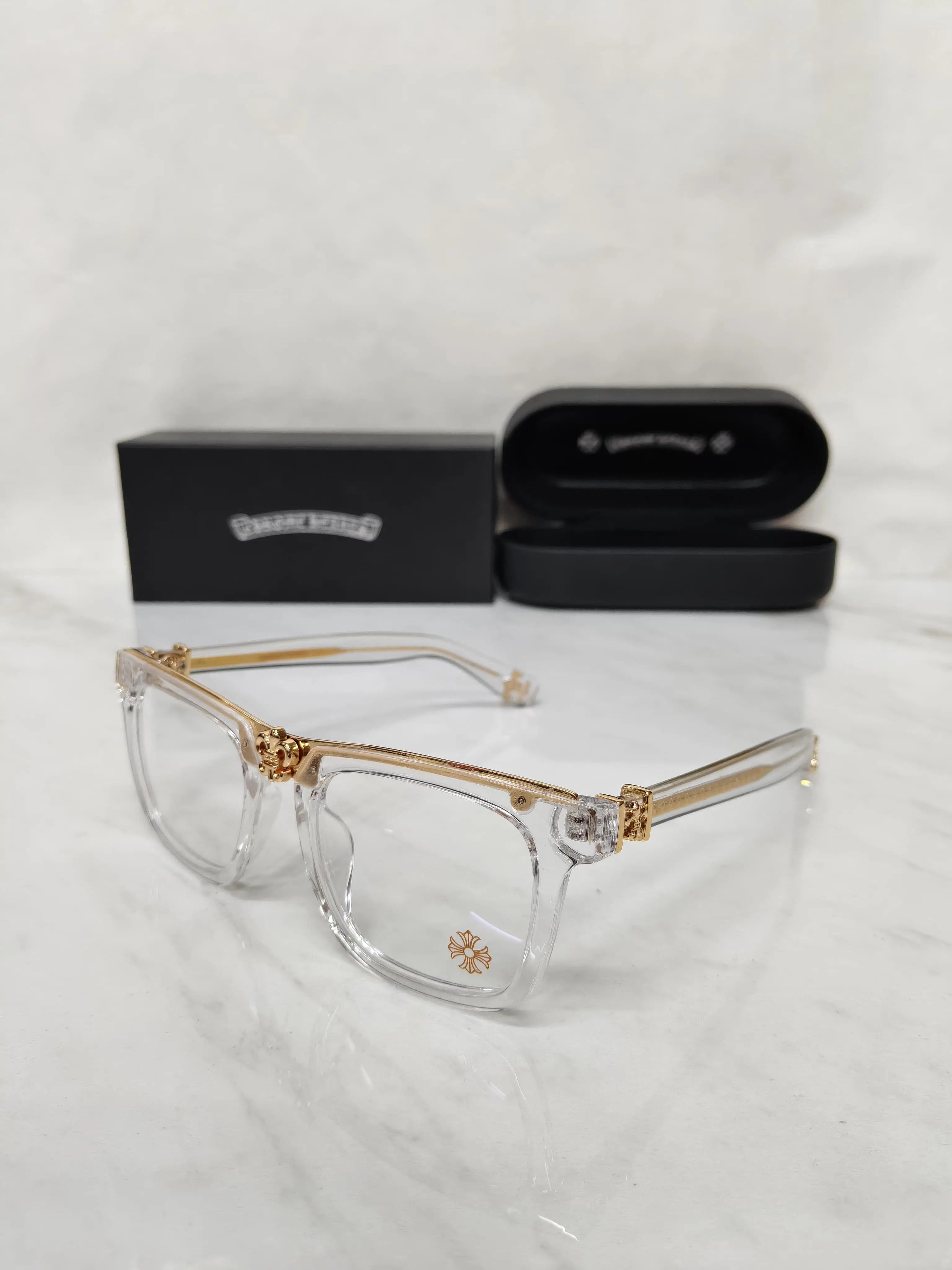 CHORME HEART 11068  WHITE GOLD METAL FRAME AAA+ QUALITY Main image