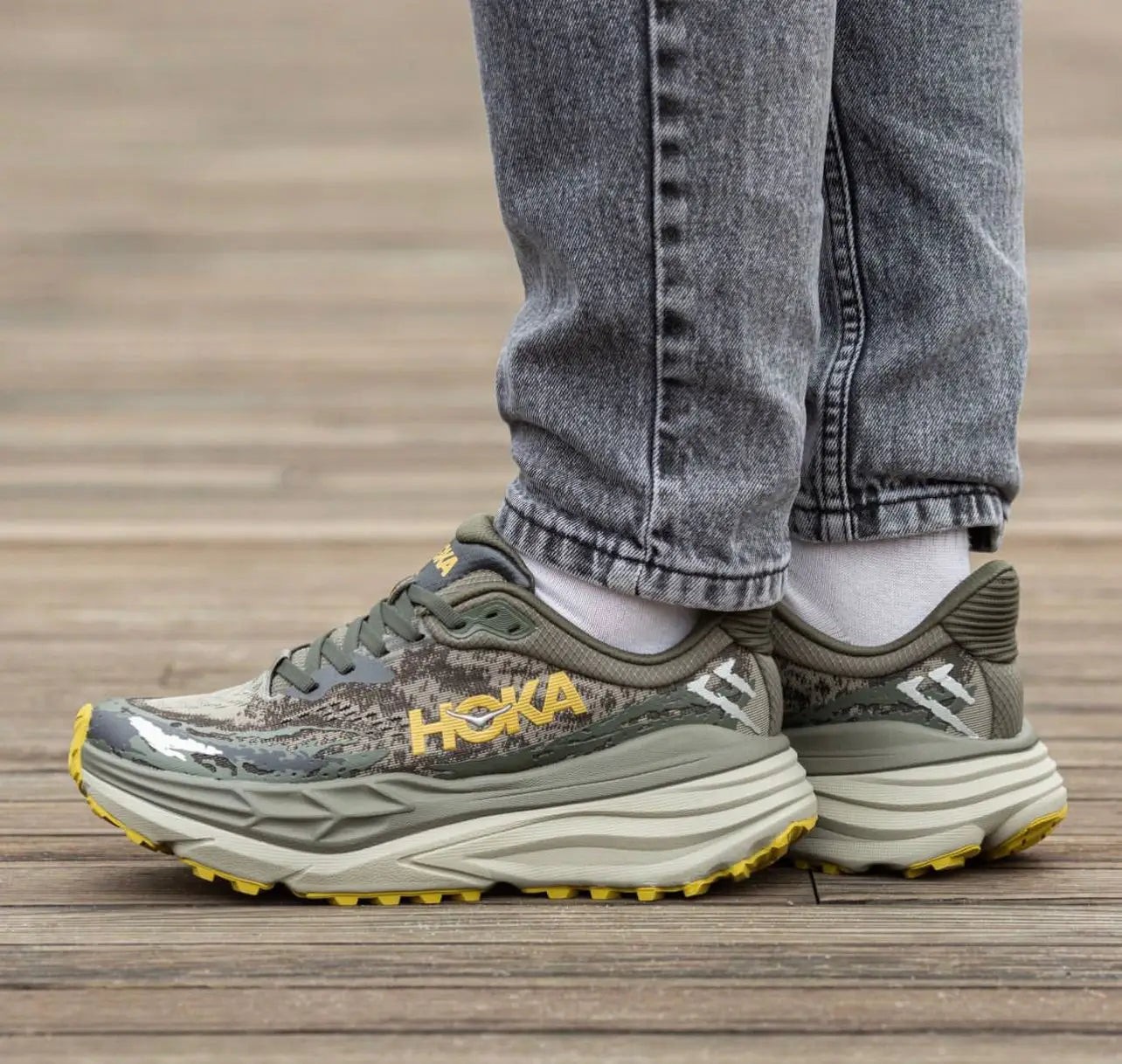 HOKA Stinson 7 Olive Haze Main image