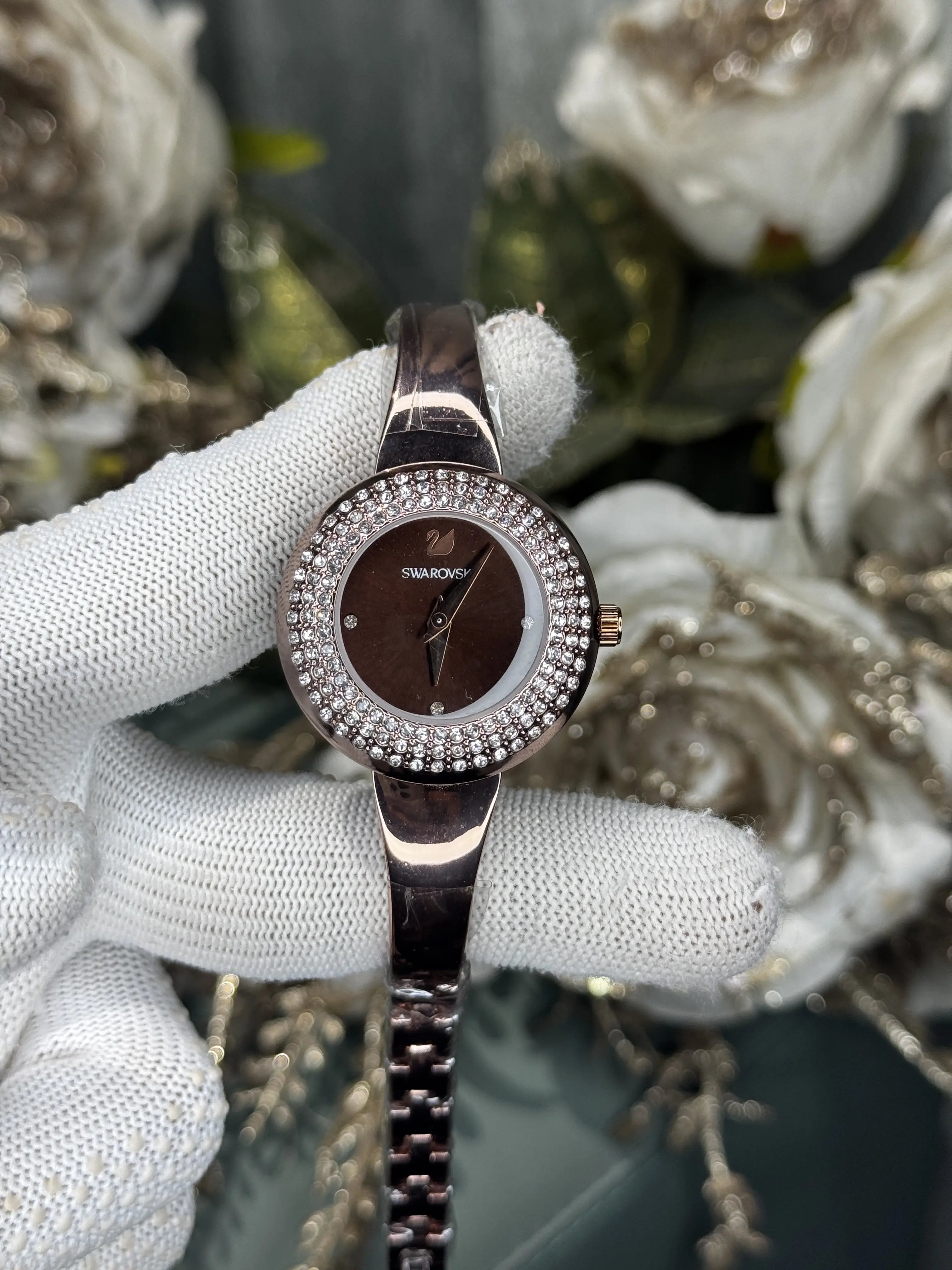 Swarovsk i Copper Brown Premium Ladies Watch
