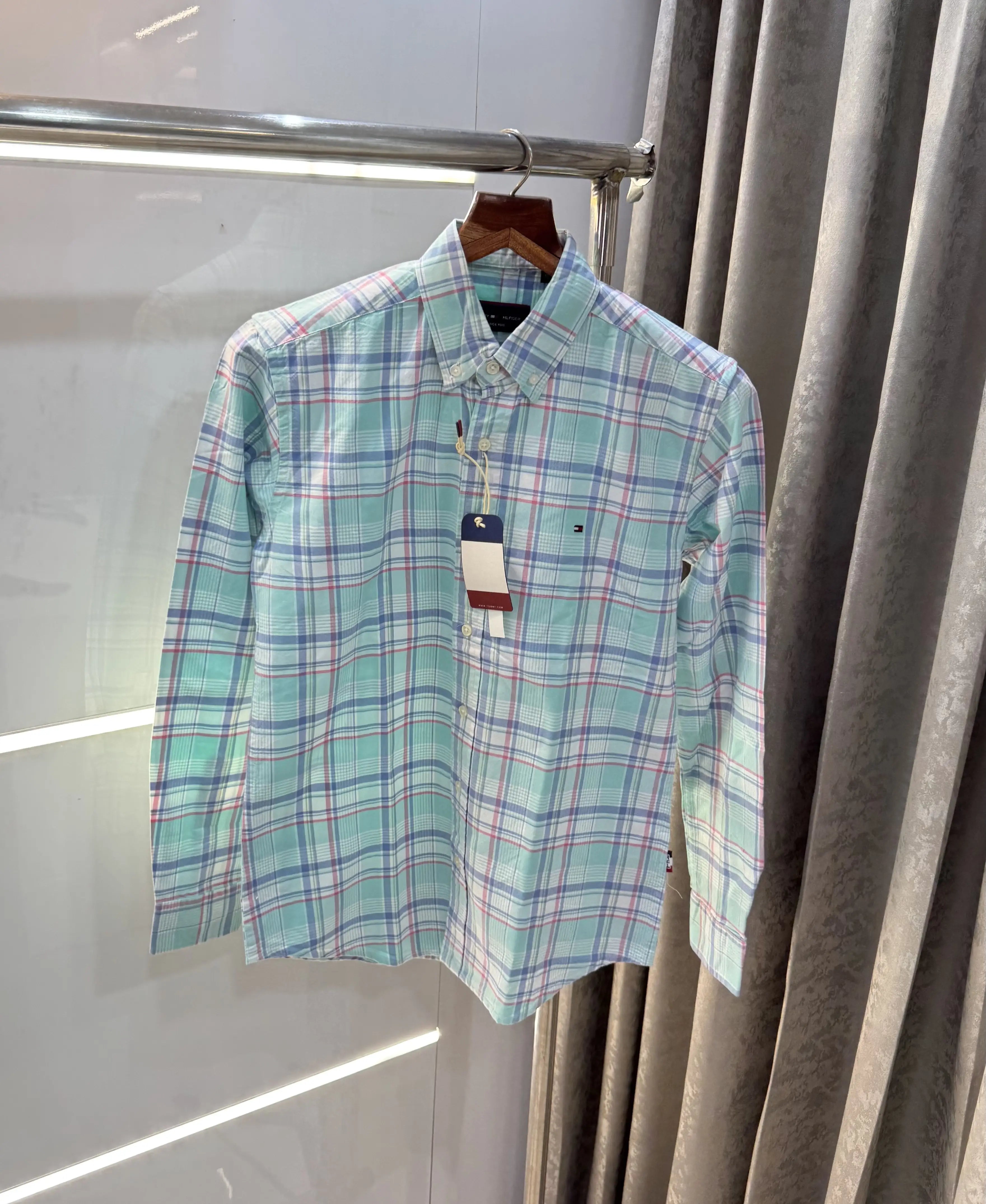 Tommy Hilfiger Green Oxford Premium Shirt Main image