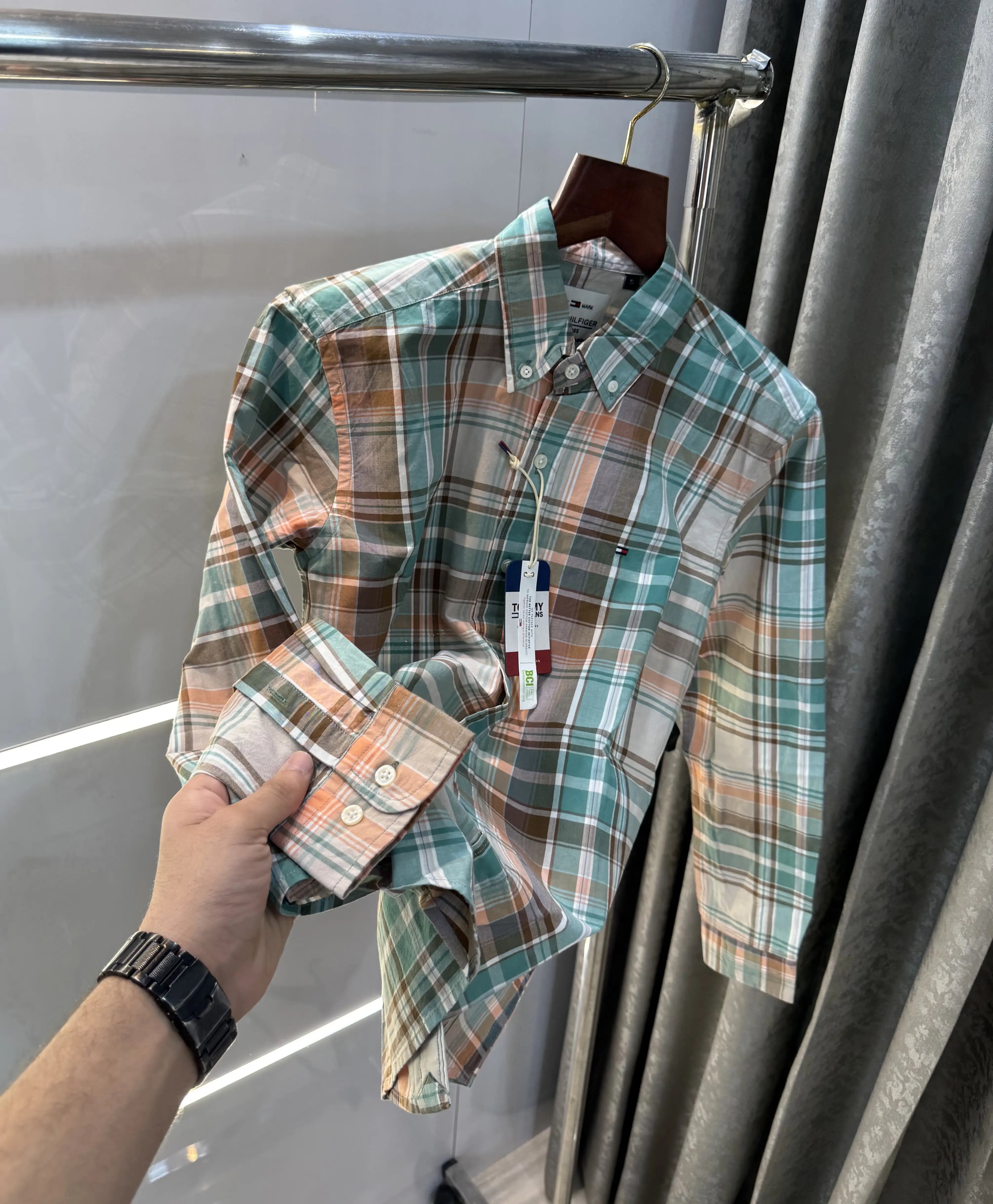 Tommy Hilfiger Brown Oxford Premium Shirt Main image