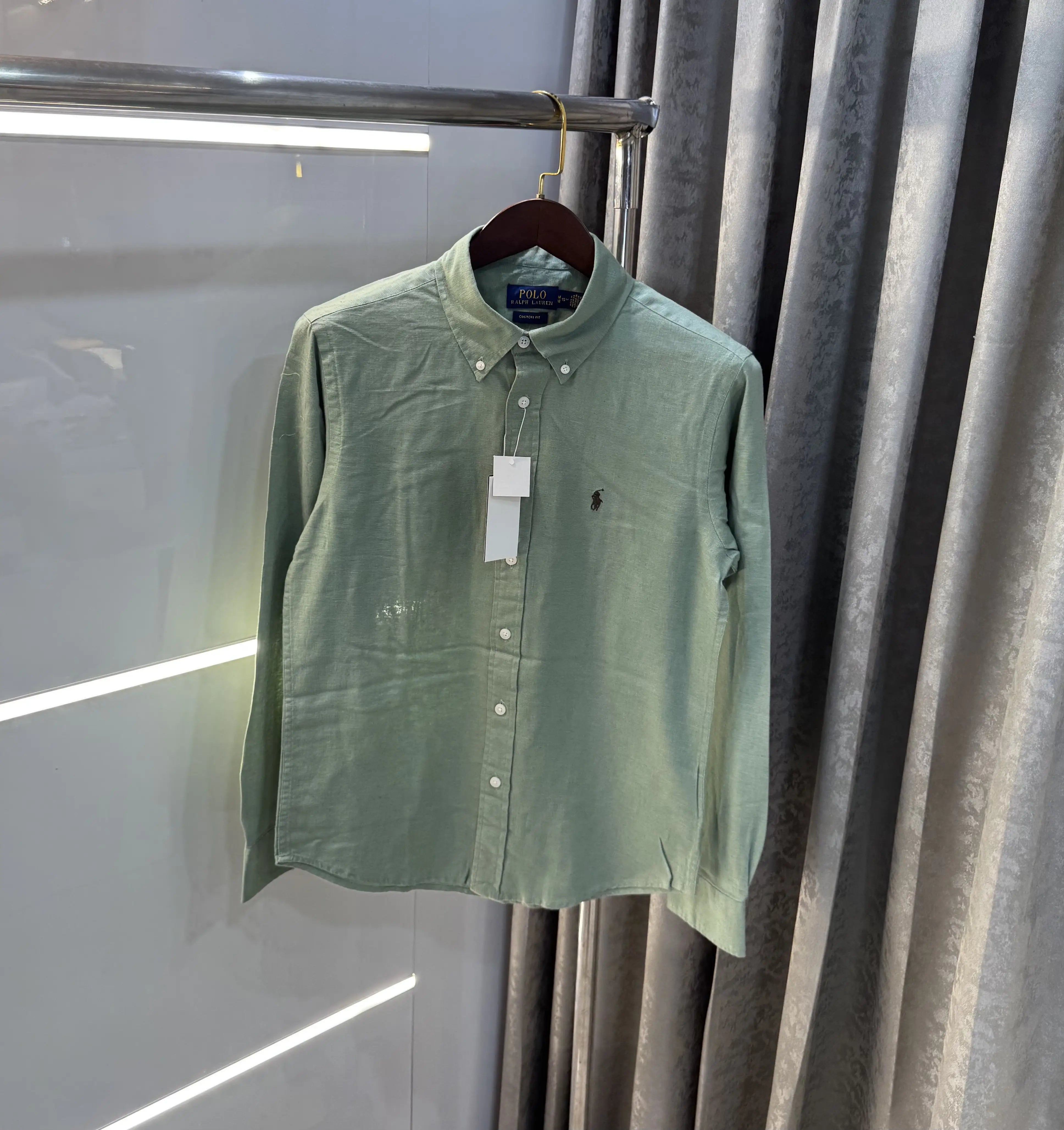 Ralph Lauren Green Premium Linen Shirt Secondary image