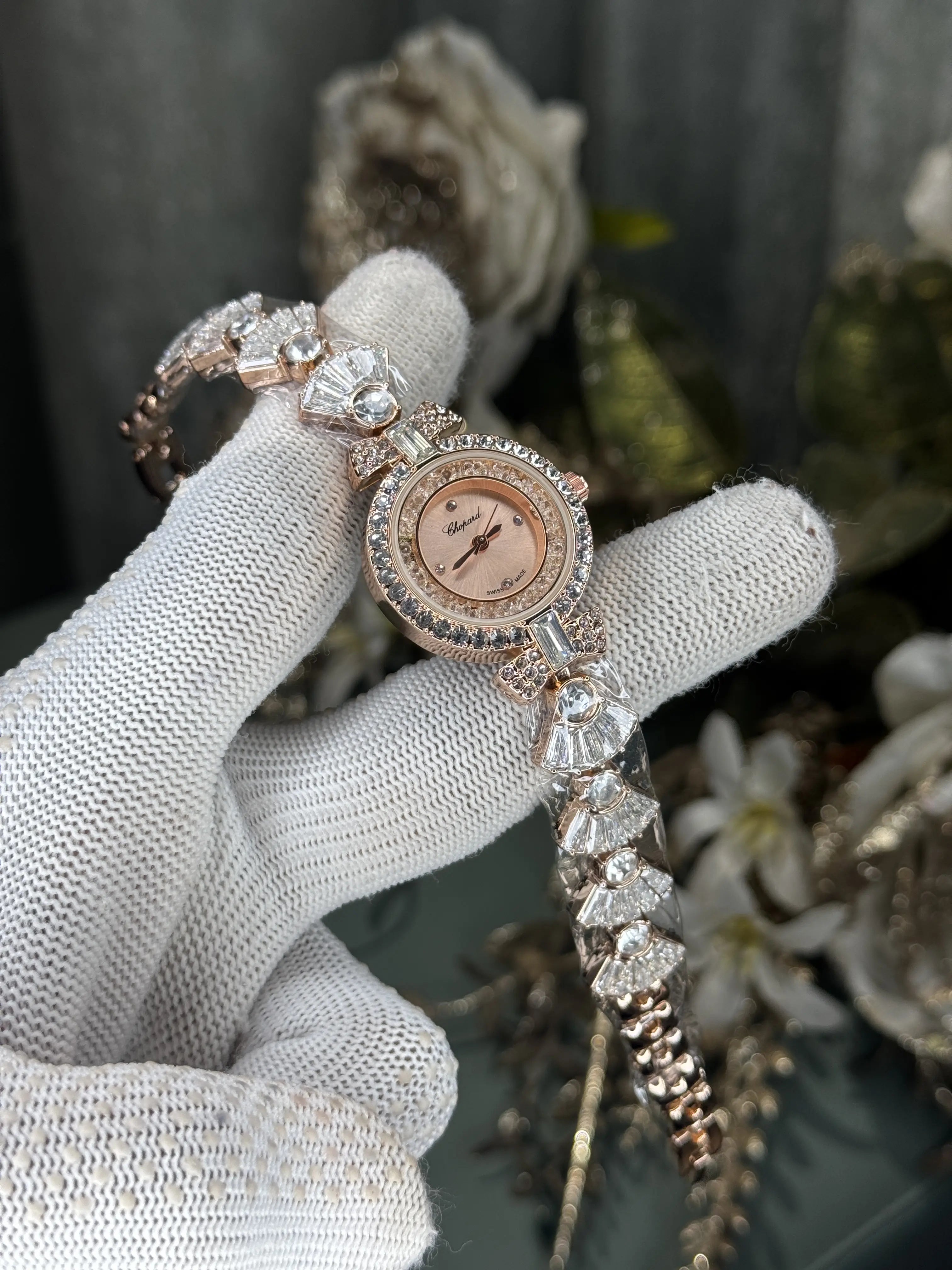 Chopard Rose Gold Diamond Premium Ladies Watch Secondary image