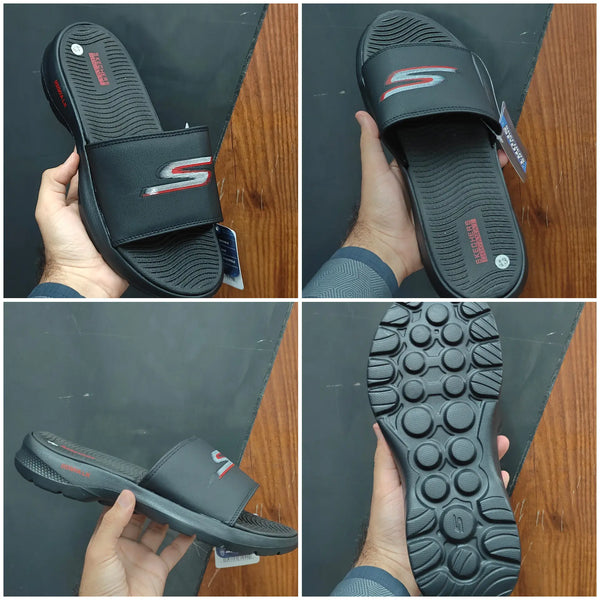 Skechers Gowalk Gogamat Logo Premium Slide Full Black