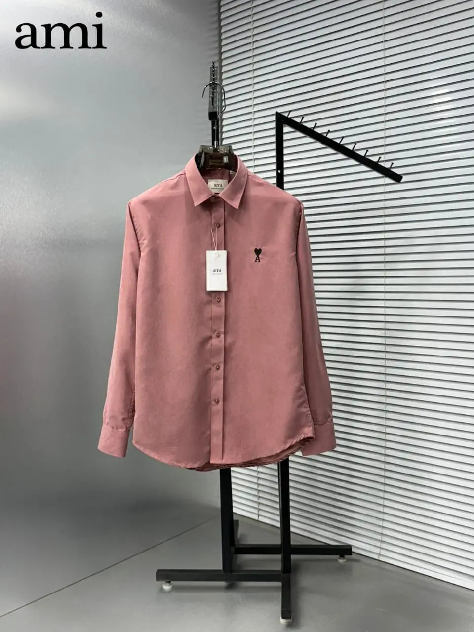 Ami Paris Milange Embroidry Logo Premium Shirt Main image