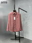 Ami Paris Milange Embroidry Logo Premium Shirt