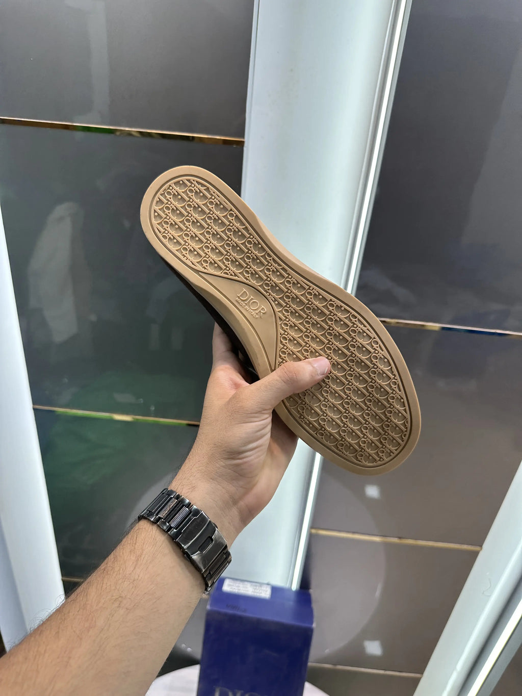 Dior_Brown Premium Suede Leather Formal