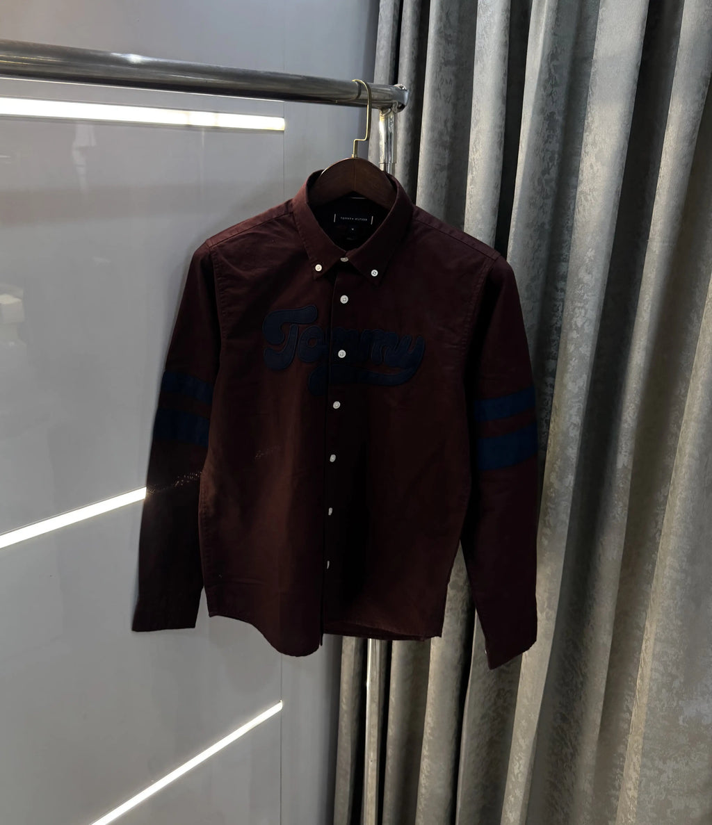 Tommy Hilfiger wine Classic Premium Shirt