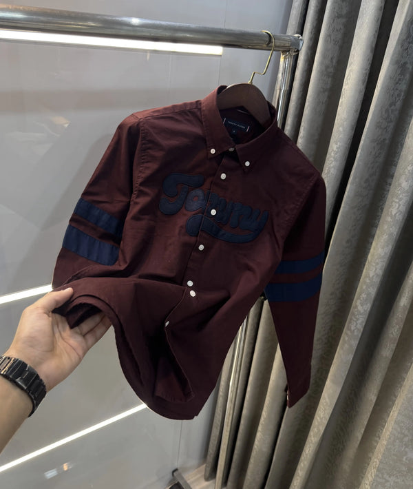 Tommy Hilfiger wine Classic Premium Shirt