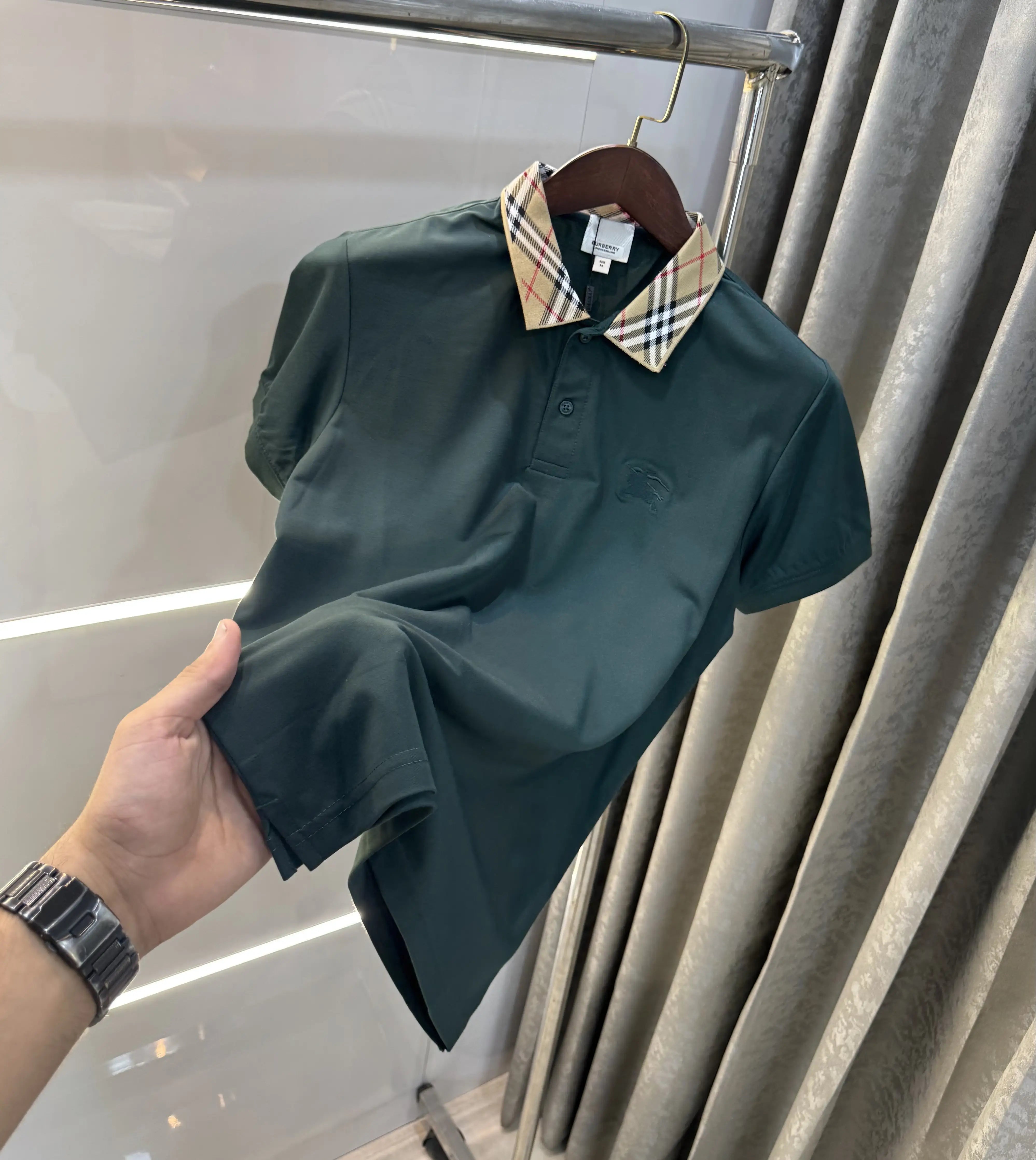 Burberr y Green Imported Polo T-Shirt Main image