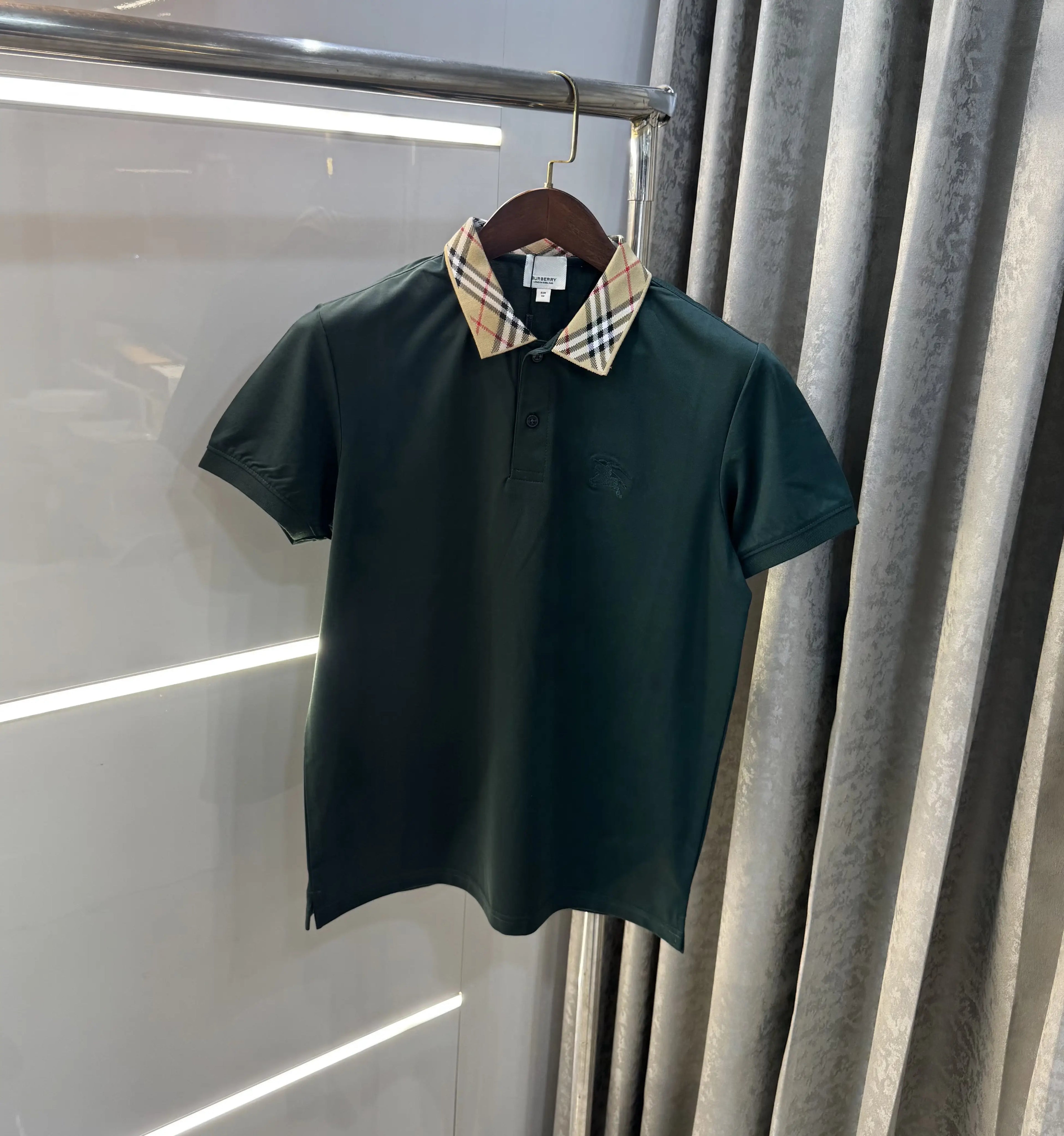 Burberr y Green Imported Polo T-Shirt